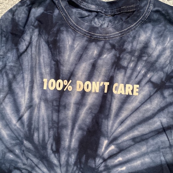 100% don’t care Tie dye Tshirt - Picture 2 of 2